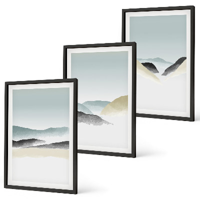 Zidna galerija Minimalističke pastelne planine