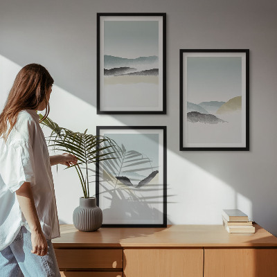 Zidna galerija Minimalističke pastelne planine