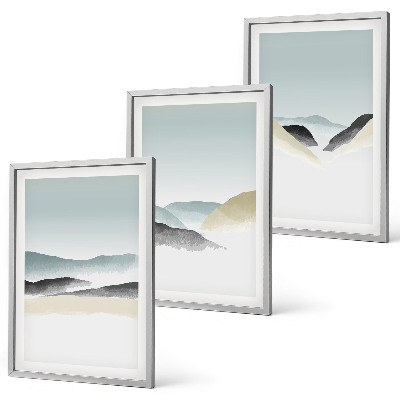 Zidna galerija Minimalističke pastelne planine