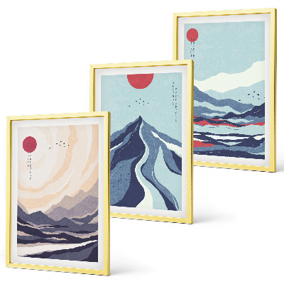 Zidna galerija Apstraktne japanske planine
