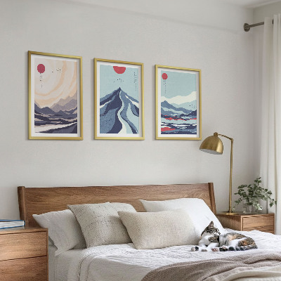Zidna galerija Apstraktne japanske planine