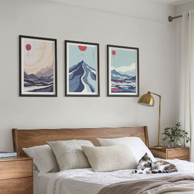 Zidna galerija Apstraktne japanske planine
