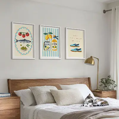 Triptih u okviru slike s motivom talijanskih okusa