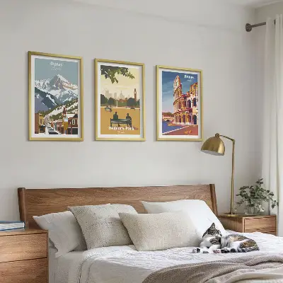 Triptih Londonski koloseum Ouray Mountains u okviru