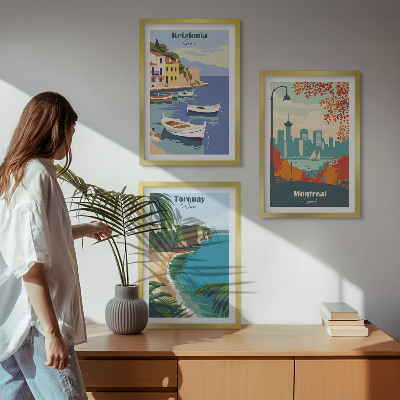 Zidna galerija Gradski pejzaži Grčke, Kanade, Australije