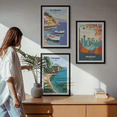 Zidna galerija Gradski pejzaži Grčke, Kanade, Australije