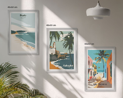 Set 3 slike u okviru Tropske plaže i palme