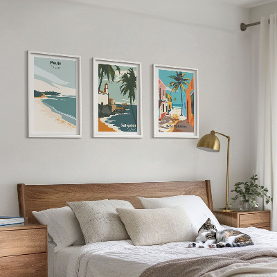 Set 3 slike u okviru Tropske plaže i palme