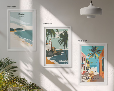 Set 3 slike u okviru Tropske plaže i palme