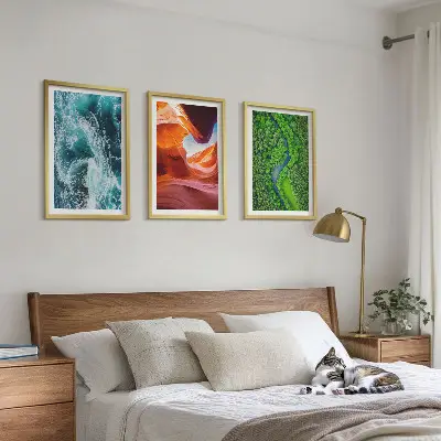 Zidna galerija kanjon kretanja vode u zelenoj šumi