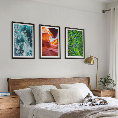 Zidna galerija Kanjon kretanja vode zelena šuma