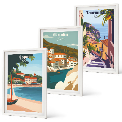 Triptih u okviru Ilustracije primorskog grada