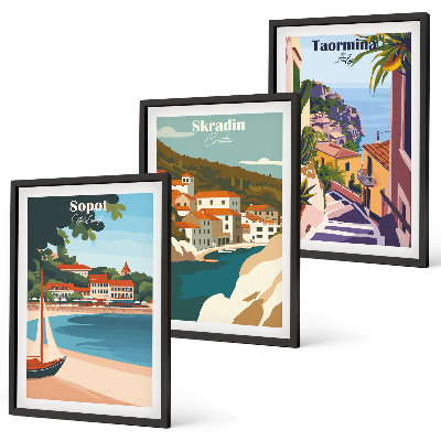 Triptih u okviru Ilustracije primorskog grada