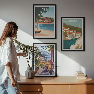 Triptih u okviru Ilustracije primorskog grada
