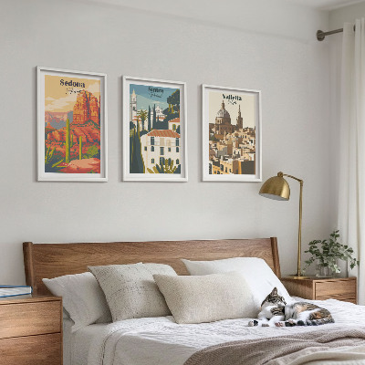 Zidna galerija Pogledi Sedona Sintra Valletta retro