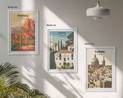 Zidna galerija Pogledi Sedona Sintra Valletta retro