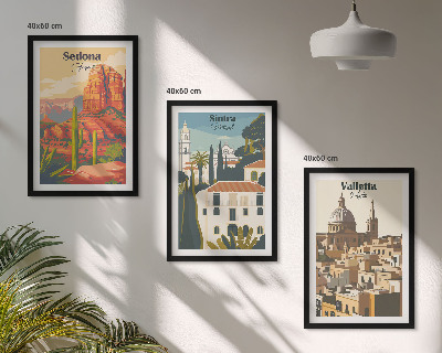 Zidna galerija Pogledi Sedona Sintra Valletta retro