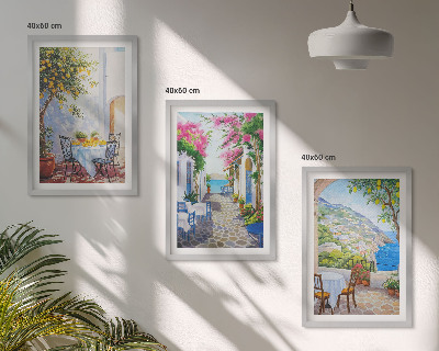 Zidna galerija Šarmantne ulice, biljke, more