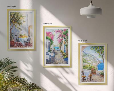 Zidna galerija Šarmantne ulice, biljke, more