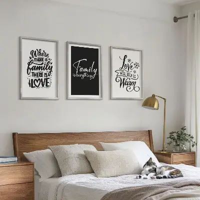 Zidna galerija obitelj, ljubav, toplina i dom