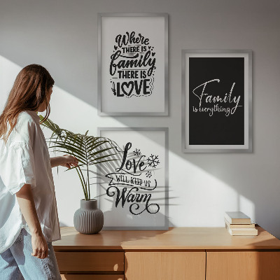 Zidna galerija Obitelj, ljubav, toplina, dom