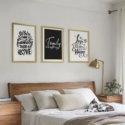 Zidna galerija obitelj, ljubav, toplina i dom
