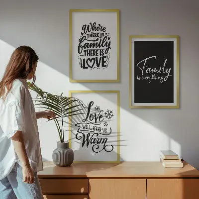Zidna galerija obitelj, ljubav, toplina i dom