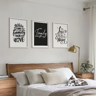 Zidna galerija obitelj, ljubav, toplina i dom