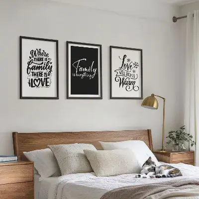Zidna galerija obitelj, ljubav, toplina i dom