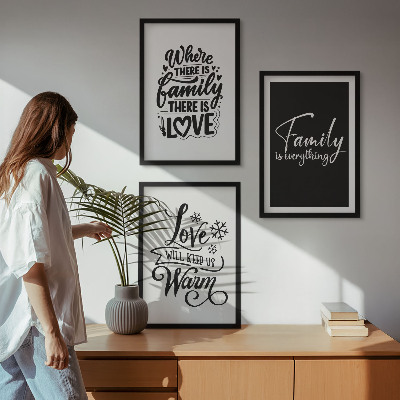 Zidna galerija Obitelj, ljubav, toplina, dom