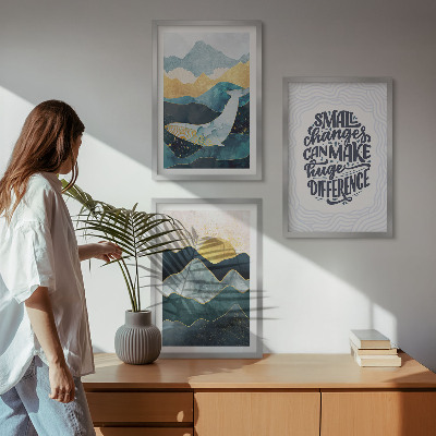 Set 3 slike u okviru Inspiracija apstraktnim planinama