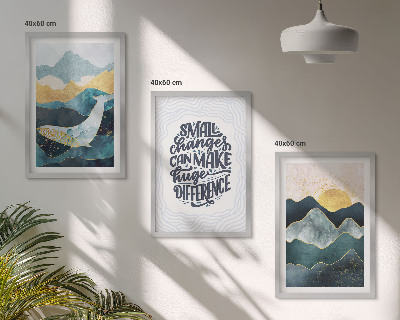 Set 3 slike u okviru Inspiracija apstraktnim planinama