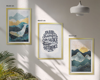 Set 3 slike u okviru Inspiracija apstraktnim planinama