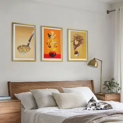 Zidna galerija tematski motivi hrane za kuhinju