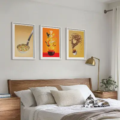 Zidna galerija tematski motivi hrane za kuhinju