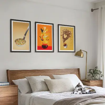 Zidna galerija tematski motivi hrane za kuhinju