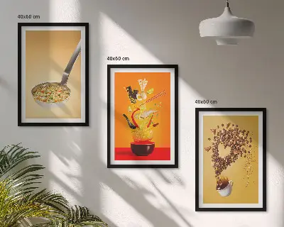Zidna galerija tematski motivi hrane za kuhinju