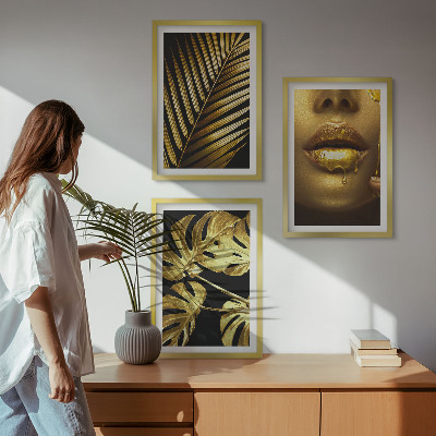 Zidna galerija Ženska usta monstera palme