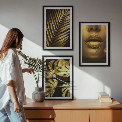 Zidna galerija Ženska usta monstera palme