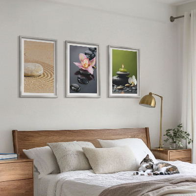 Zidna galerija Opuštajući motivi zen kamenja