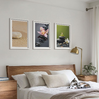 Zidna galerija Opuštajući motivi zen kamenja