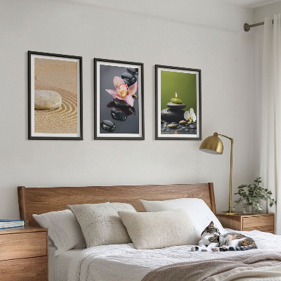 Zidna galerija Opuštajući motivi zen kamenja