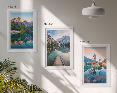 Zidna galerija Odraz u šumi planinskih jezera