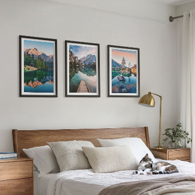 Zidna galerija Odraz u šumi planinskih jezera