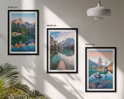 Zidna galerija Odraz u šumi planinskih jezera