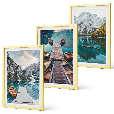 Zidna galerija jezero, mostovi i planine