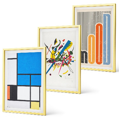 Set 3 slike u okviru Apstraktni moderni geometrijski elementi