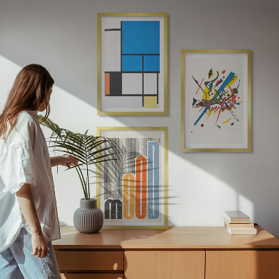 Set 3 slike u okviru Apstraktni moderni geometrijski elementi