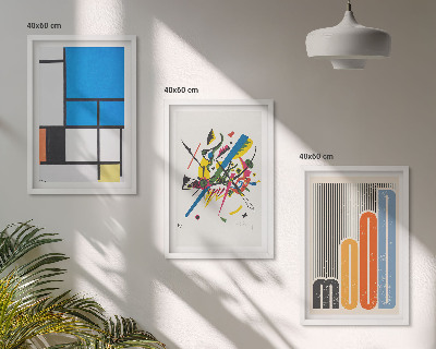Set 3 slike u okviru Apstraktni moderni geometrijski elementi