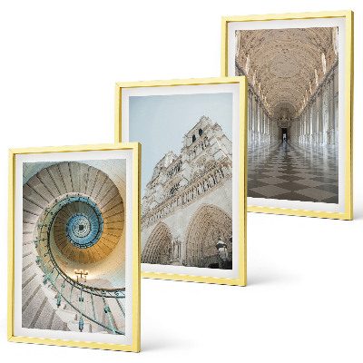 Set 3 slike u okviru Spiralno stubište pročelja katedrale